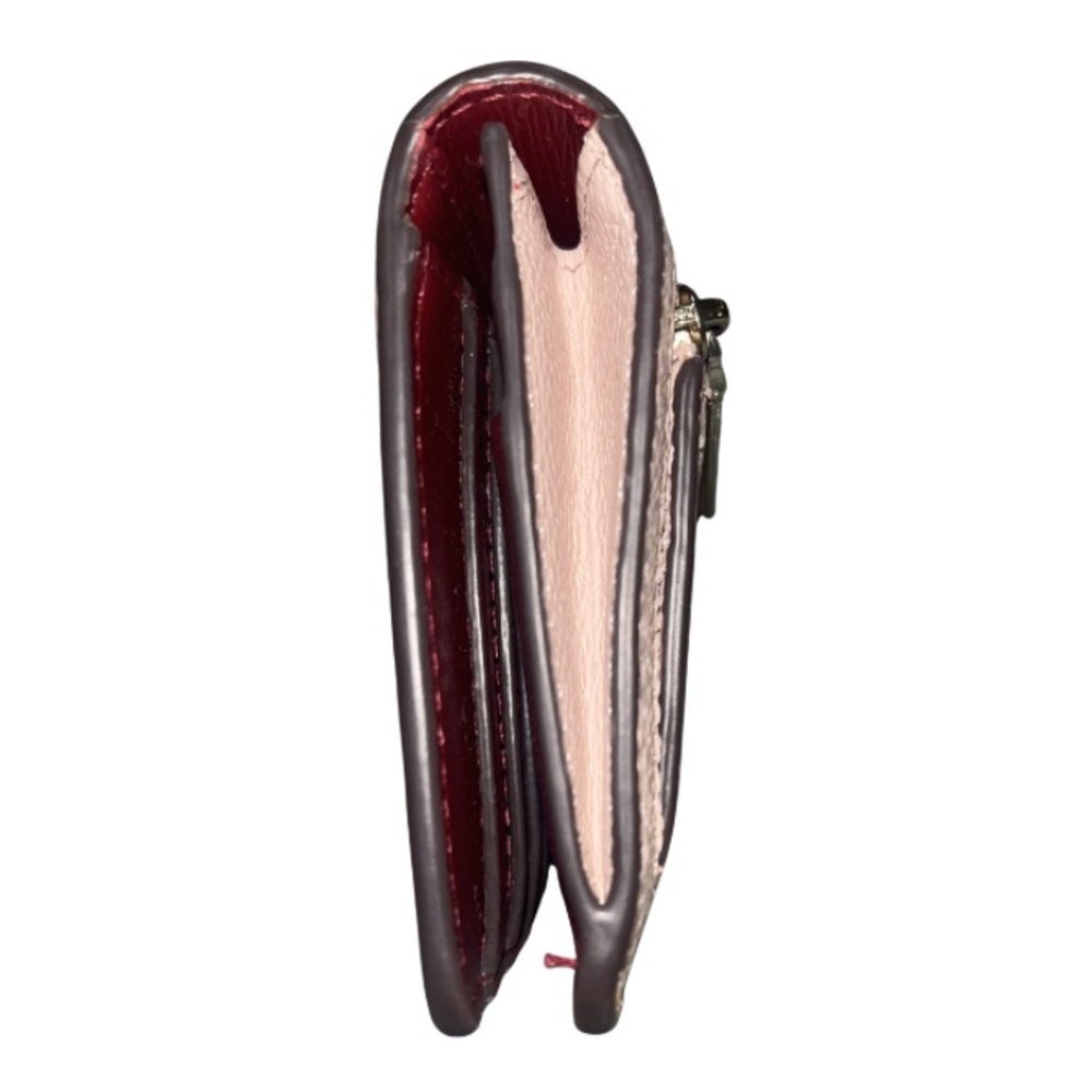 Kate Spade Margaux Slim Bifold Continental Wallet - Pink/Cherry - Picture 5 of 14